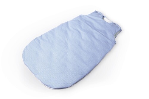 Eine blauer Schlafsack der Serie PULMANOVA von MEDI-TECH vor weißem Hintergrund.